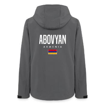 Abovyan Armenien - Frauen Recycelte Softshelljacke von Stanley/Stella - Anthrazit - Hinten - AI Model Female 172 light (172cm)