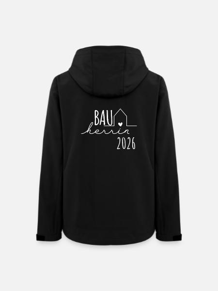 Bauherrin 2026 - Bauherren Partnerlook Hausbau - Frauen Recycelte Softshelljacke von Stanley/Stella - Schwarz