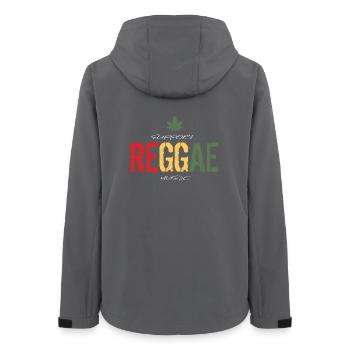 Rock Reggae Disco Punk Music Vêtements - Veste softshell femme recyclée Stanley/Stella - charbon - Dos - AI Model Female 172 light (172cm)