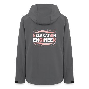 Masseurin Sprüche Massage Lustige Masseur Geschenk - Frauen Recycelte Softshelljacke von Stanley/Stella - Anthrazit - Hinten - AI Model Female 172 light (172cm)