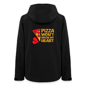 La pizza ne me brisera pas le cœur La nourriture aime l’humour - Veste softshell femme recyclée Stanley/Stella - noir - Dos - AI Model Female 172 light (172cm)