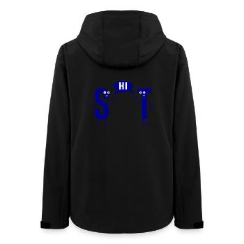 Scheisse Shit Sarkasmus S und T Wortwitz - Frauen Recycelte Softshelljacke von Stanley/Stella - Schwarz - Hinten - AI Model Female 172 light (172cm)