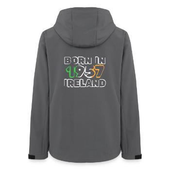 Irlande 1957 - Veste softshell femme recyclée Stanley/Stella - charbon - Dos - AI Model Female 172 light (172cm)