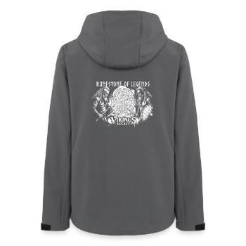 Pierre-Rune des Légendes - Veste softshell femme recyclée Stanley/Stella - charbon - Dos - AI Model Female 172 light (172cm)