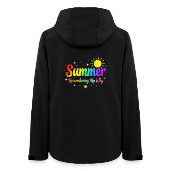 Summer Remembering My Why - Women’s Recycled Softshell Jacket by Stanley/Stella - black - Back - AI Model Female 172 light (172cm)