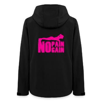 No Pain No Gain Krafttraining Silhouette - Frauen Recycelte Softshelljacke von Stanley/Stella - Schwarz - Hinten - AI Model Female 172 light (172cm)