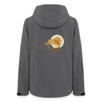 Japonais Mode Style 03 - Veste softshell femme recyclée Stanley/Stella - charbon - Dos - AI Model Female 172 light (172cm)