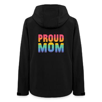 LGBT Pride Month - Stolze Mutter - Frauen Recycelte Softshelljacke von Stanley/Stella - Schwarz - Hinten - AI Model Female 172 light (172cm)