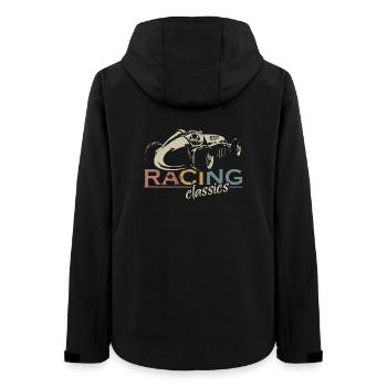 voiture vintage de course rétro Formula Symbol Logo Team - Veste softshell femme recyclée Stanley/Stella - noir - Dos - AI Model Female 172 light (172cm)