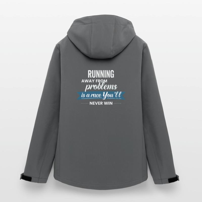Fleeing from problems is not a solution Women’s Recycled Softshell Jacket by Stanley/Stella