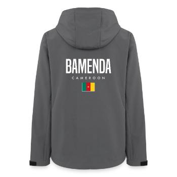Bamenda Cameroon Cameroonian - Women’s Recycled Softshell Jacket by Stanley/Stella - anthracite - Back - AI Model Female 172 light (172cm)