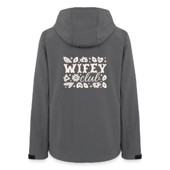Wifey Club lustige Cowboy Frau Braut zu sein Western - Frauen Recycelte Softshelljacke von Stanley/Stella - Anthrazit - Hinten - AI Model Female 172 light (172cm)