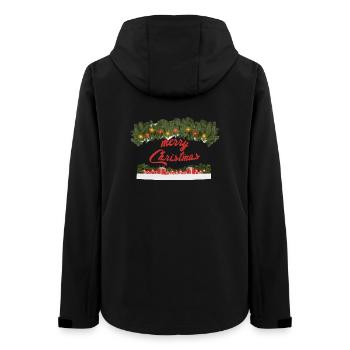 Décoration de Noël festive avec couronne de lumières - Veste softshell femme recyclée Stanley/Stella - noir - Dos - AI Model Female 172 light (172cm)
