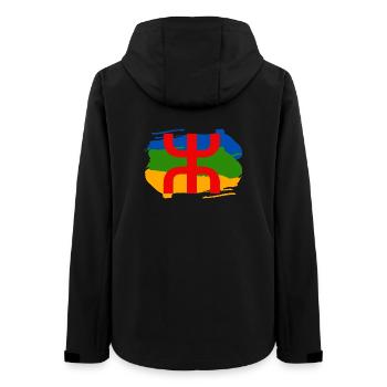 Amazigh T-Shirt - Frauen Recycelte Softshelljacke von Stanley/Stella - Schwarz - Hinten - AI Model Female 172 light (172cm)