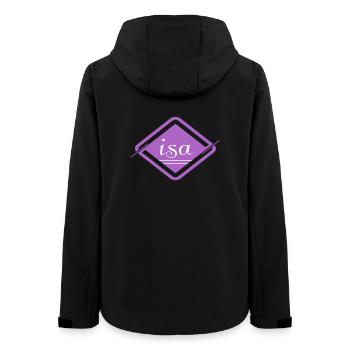 Isa - Women’s Recycled Softshell Jacket by Stanley/Stella - black - Back - AI Model Female 172 light (172cm)