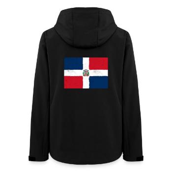 Drapeau de la République dominicaine – Tropical Pride - Veste softshell femme recyclée Stanley/Stella - noir - Dos - AI Model Female 172 light (172cm)