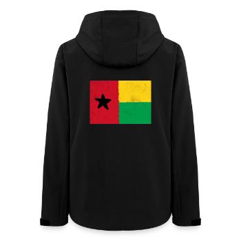 Drapeau de la Guinée-Bissau – Étoile de l’Afrique - Veste softshell femme recyclée Stanley/Stella - noir - Dos - AI Model Female 172 light (172cm)