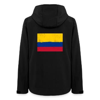 Drapeau de la Colombie - Veste softshell femme recyclée Stanley/Stella - noir - Dos - AI Model Female 172 light (172cm)
