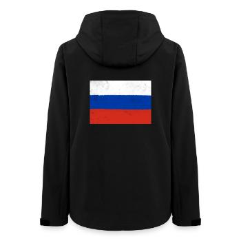 Flag of Russia - Women’s Recycled Softshell Jacket by Stanley/Stella - black - Back - AI Model Female 172 light (172cm)