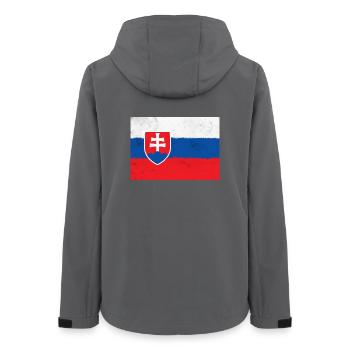Flagge der Slowakei - Frauen Recycelte Softshelljacke von Stanley/Stella - Anthrazit - Hinten - AI Model Female 172 light (172cm)
