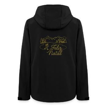 Paysage hivernal de Noël de Feliz Natal - Veste softshell femme recyclée Stanley/Stella - noir - Dos - AI Model Female 172 light (172cm)
