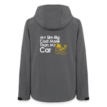 Le Sim Rig coûte plus cher que ma voiture - Veste softshell femme recyclée Stanley/Stella - charbon - Dos - AI Model Female 172 light (172cm)