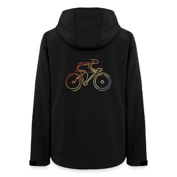 Road cycling - Women’s Recycled Softshell Jacket by Stanley/Stella - black - Back - AI Model Female 172 light (172cm)
