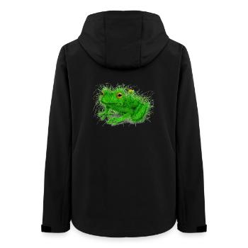 Grass Frog - Women’s Recycled Softshell Jacket by Stanley/Stella - black - Back - AI Model Female 172 light (172cm)