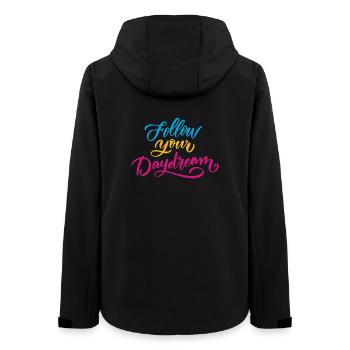 Follow Your Dream - Women’s Recycled Softshell Jacket by Stanley/Stella - black - Back - AI Model Female 172 light (172cm)