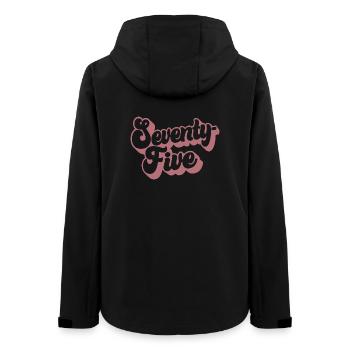 Seventy-five 75th Birthday Women Her 75 Years Old - Women’s Recycled Softshell Jacket by Stanley/Stella - black - Back - AI Model Female 172 light (172cm)