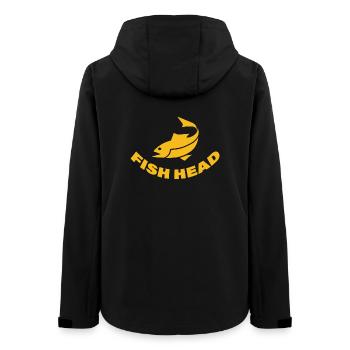 FISH HEAD - Women’s Recycled Softshell Jacket by Stanley/Stella - black - Back - AI Model Female 172 light (172cm)