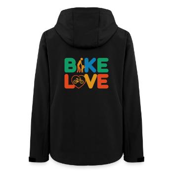 Bike Love Adventure - Veste softshell femme recyclée Stanley/Stella - noir - Dos - AI Model Female 172 light (172cm)