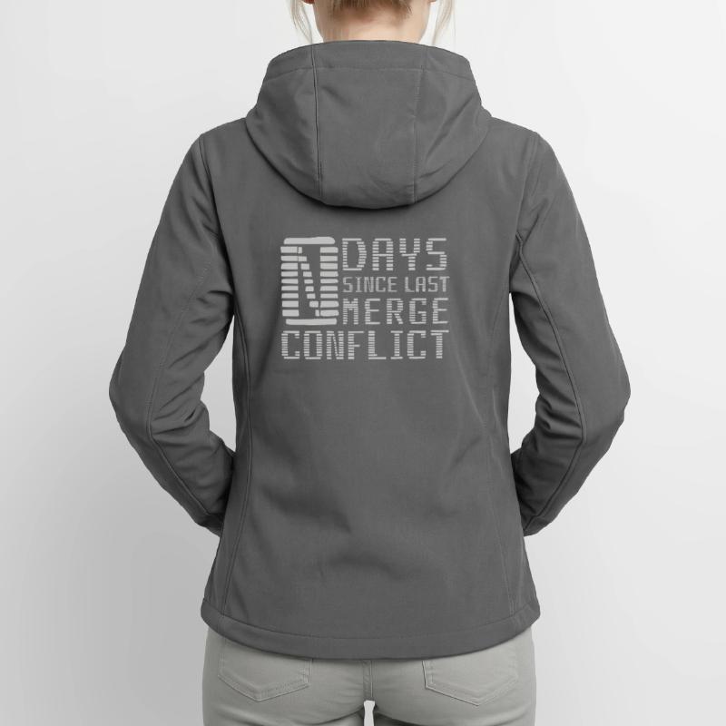 Merge Conflict Software Developer Developer geek Women’s Recycled Softshell Jacket by Stanley/Stella
