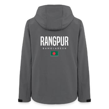 Rangpur Bangladesh - Women’s Recycled Softshell Jacket by Stanley/Stella - anthracite - Back - AI Model Female 172 light (172cm)