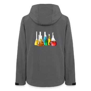 Bunte Laborgläser Kollektion - Frauen Recycelte Softshelljacke von Stanley/Stella - Anthrazit - Hinten - AI Model Female 172 light (172cm)