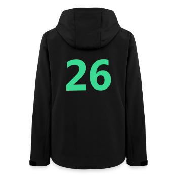26 - Women’s Recycled Softshell Jacket by Stanley/Stella - black - Back - AI Model Female 172 light (172cm)
