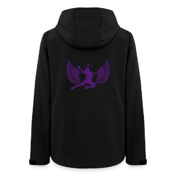 handball - Frauen Recycelte Softshelljacke von Stanley/Stella - Schwarz - Hinten - AI Model Female 172 light (172cm)
