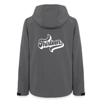 Dreizehn 13. Geburtstag Jungen Mädchen 13 Jahre alt - Frauen Recycelte Softshelljacke von Stanley/Stella - Anthrazit - Hinten - AI Model Female 172 light (172cm)