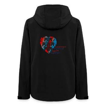 siebenbürgen - Frauen Recycelte Softshelljacke von Stanley/Stella - Schwarz - Hinten - AI Model Female 172 light (172cm)