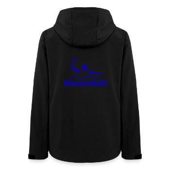 WASSERBALL - Frauen Recycelte Softshelljacke von Stanley/Stella - Schwarz - Hinten - AI Model Female 172 light (172cm)