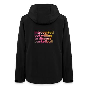 Basketball - Frauen Recycelte Softshelljacke von Stanley/Stella - Schwarz - Hinten - AI Model Female 172 light (172cm)