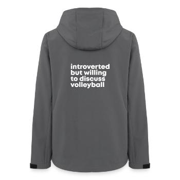 volley-ball - Veste softshell femme recyclée Stanley/Stella - charbon - Dos - AI Model Female 172 light (172cm)