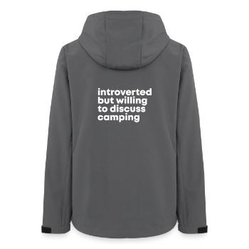 Camping - Veste softshell femme recyclée Stanley/Stella - charbon - Dos - AI Model Female 172 light (172cm)