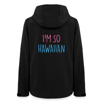I'M SO HAWAIIAN - Frauen Recycelte Softshelljacke von Stanley/Stella - Schwarz - Hinten - AI Model Female 172 light (172cm)