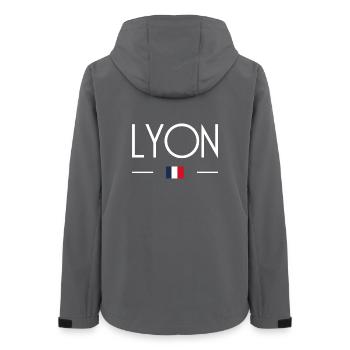 Lyon - Frauen Recycelte Softshelljacke von Stanley/Stella - Anthrazit - Hinten - AI Model Female 172 light (172cm)