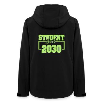 Student 2030 - Women’s Recycled Softshell Jacket by Stanley/Stella - black - Back - AI Model Female 172 light (172cm)