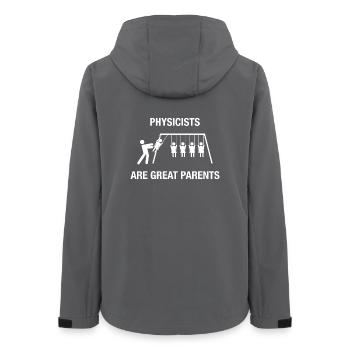 Physicist Humor Scientist Funny - Women’s Recycled Softshell Jacket by Stanley/Stella - anthracite - Back - AI Model Female 172 light (172cm)