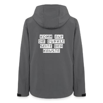 Get to the dark side of the crust - Women’s Recycled Softshell Jacket by Stanley/Stella - anthracite - Back - AI Model Female 172 light (172cm)