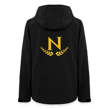 N - Women’s Recycled Softshell Jacket by Stanley/Stella - black - Back - AI Model Female 172 light (172cm)