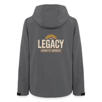 Legacy Senior Pet Advocate - Women’s Recycled Softshell Jacket by Stanley/Stella - anthracite - Back - AI Model Female 172 light (172cm)